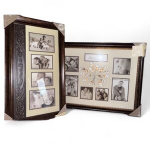 NWT’s Elegant Brown Photo Frame - Family Engraved on Frame - 2 Frame Sets